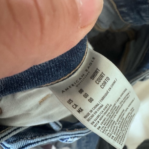 American Eagle Outfitters Blue Skinny Jeans Distressed - Picture 6 of 6